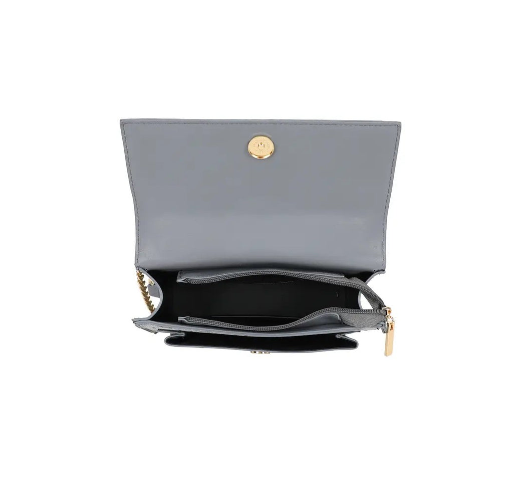 Grey G-Pattern Chain Shoulder Bag