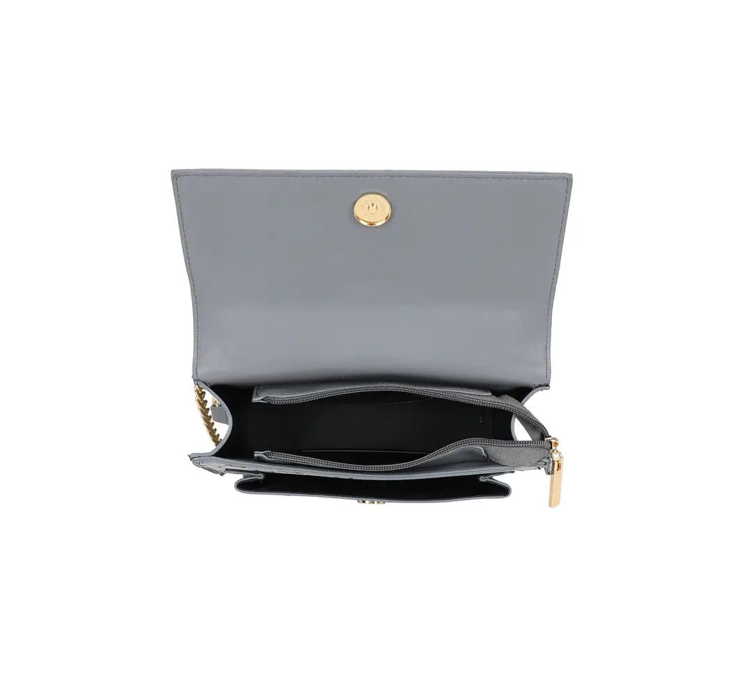 Grey G-Pattern Chain Shoulder Bag